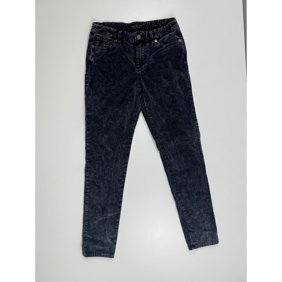 Lucky Brand Velour Pants Skinny Leg Stretch Denim Look‎ Size 6 - Picture 1 of 7